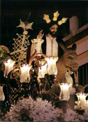 Entrada de Jesús en Jerusalén, montado en una borriquilla Entrada de Jesús en Jerusalén, montado en una borriquilla