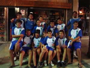 Foto de familia de la delegación nazarena desplazada al Nacional infantil de Ceuta.