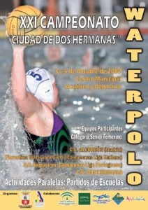 Cartel del XXI Trofeo Ciudad de Dos Hermanas de waterpolo.