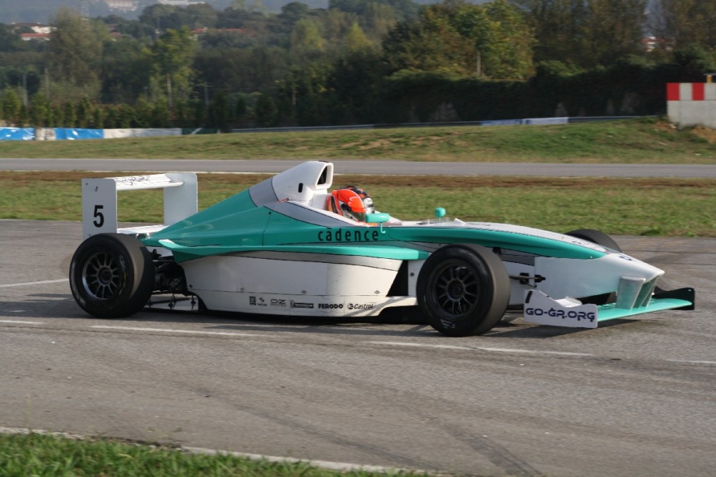 El monoplaza de Manu Bejarano en Braga.