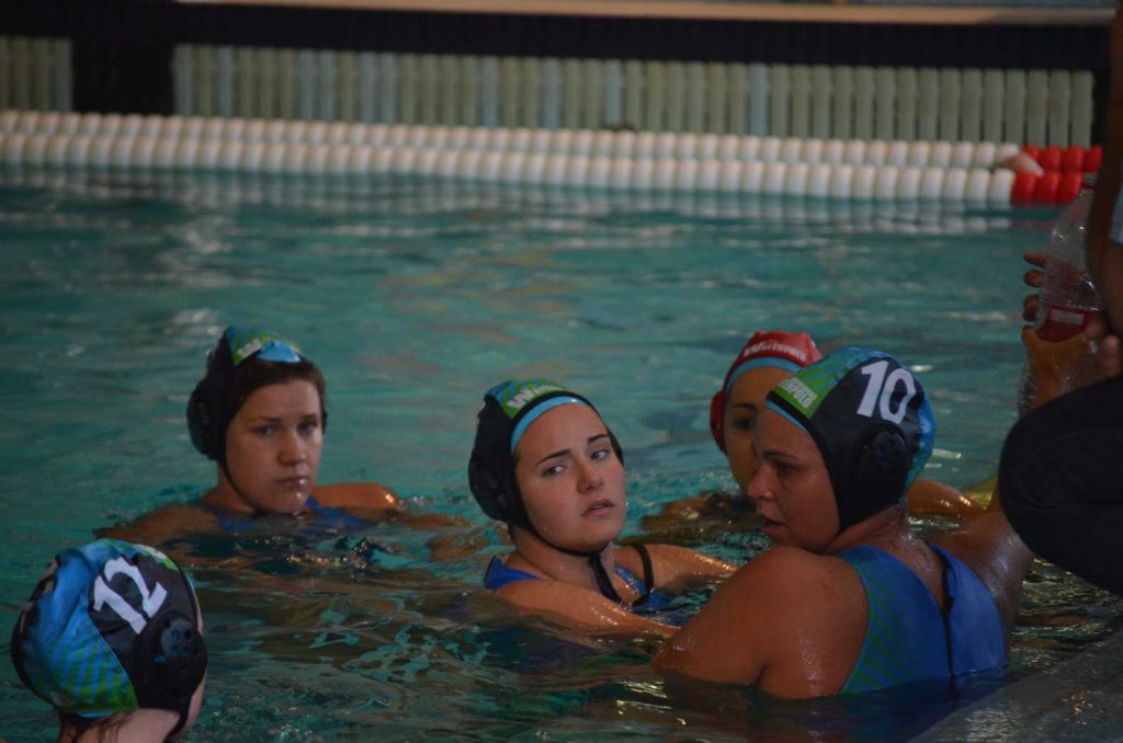 Las jugadoras nazarenas, antes de un partido