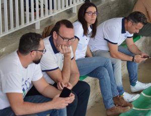 Ana Aretxabaleta, en funciones de vocal de waterpolo de la FAN